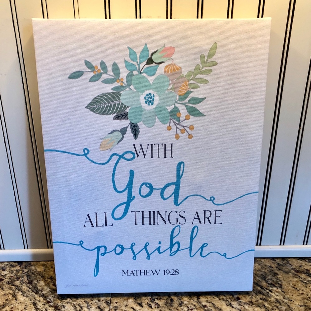 Matthew 19:28 Canvas Wall Art